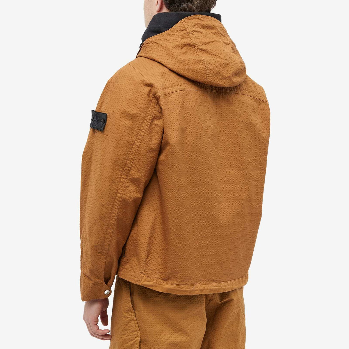 Stone Island Shadow Project Men's Short Parka Jacket in Tabacco