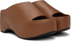 Marni Brown Platform Heeled Sandals
