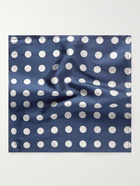 Favourbrook - Cambridge Polka-Dot Silk-Twill Pocket Square