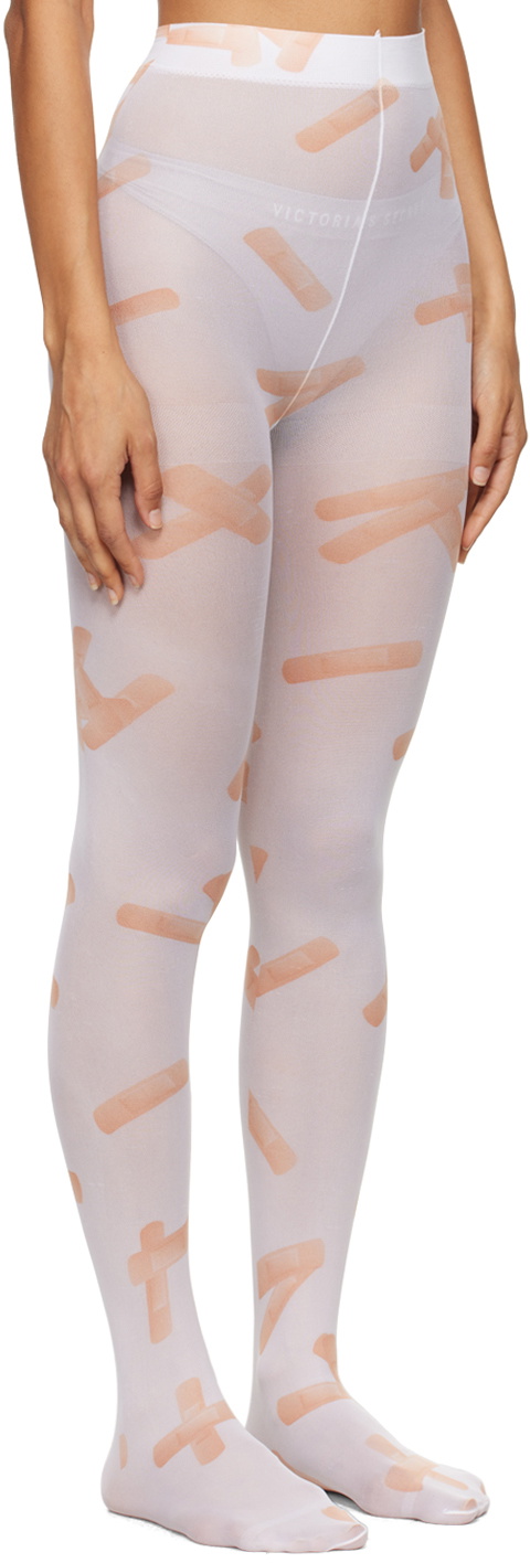 Ashley Williams White Bandaid Tights