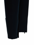 WARDROBE.NYC - Stretch Jersey Front Zip Leggings