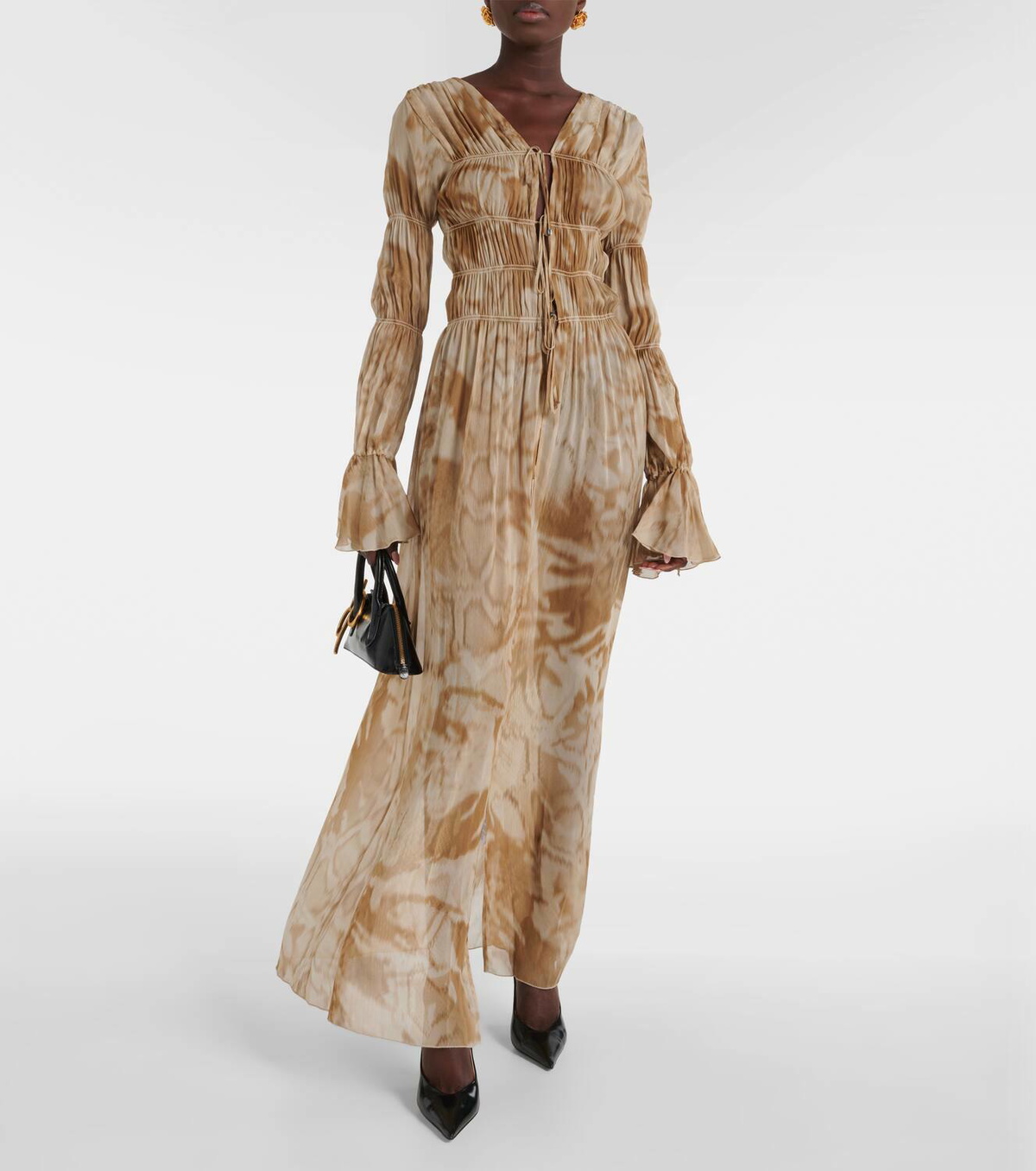 blumarine printed maxi dress BLUMARINE