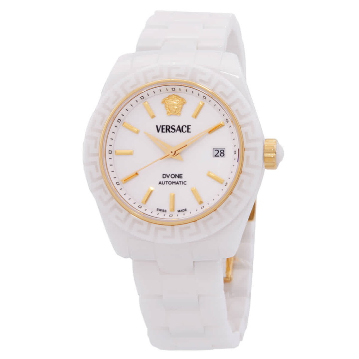 Photo: Versace DV One Automatic White Dial Mens Watch VE6B00223