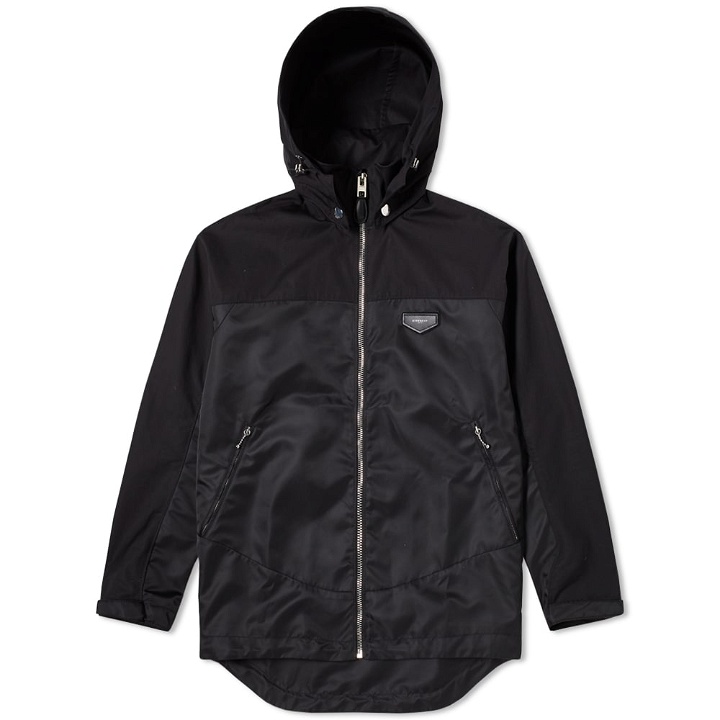 Photo: Givenchy Leather Patch Hooded Jacket