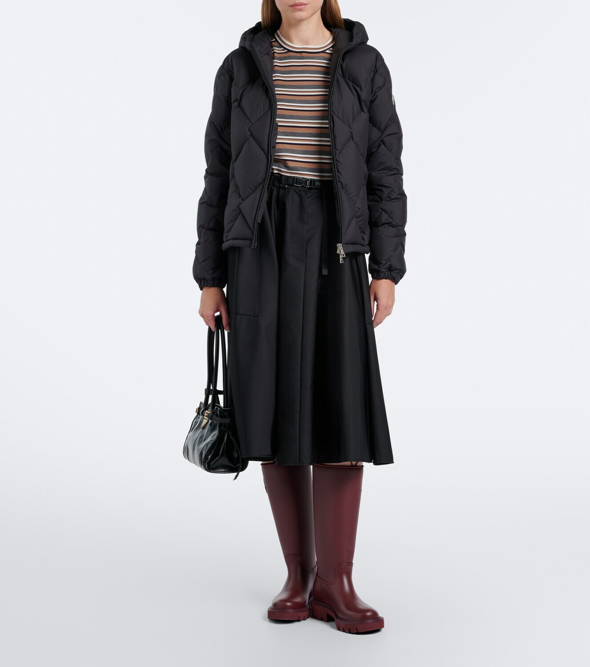 Moncler Arvouinne hooded quilted down jacket