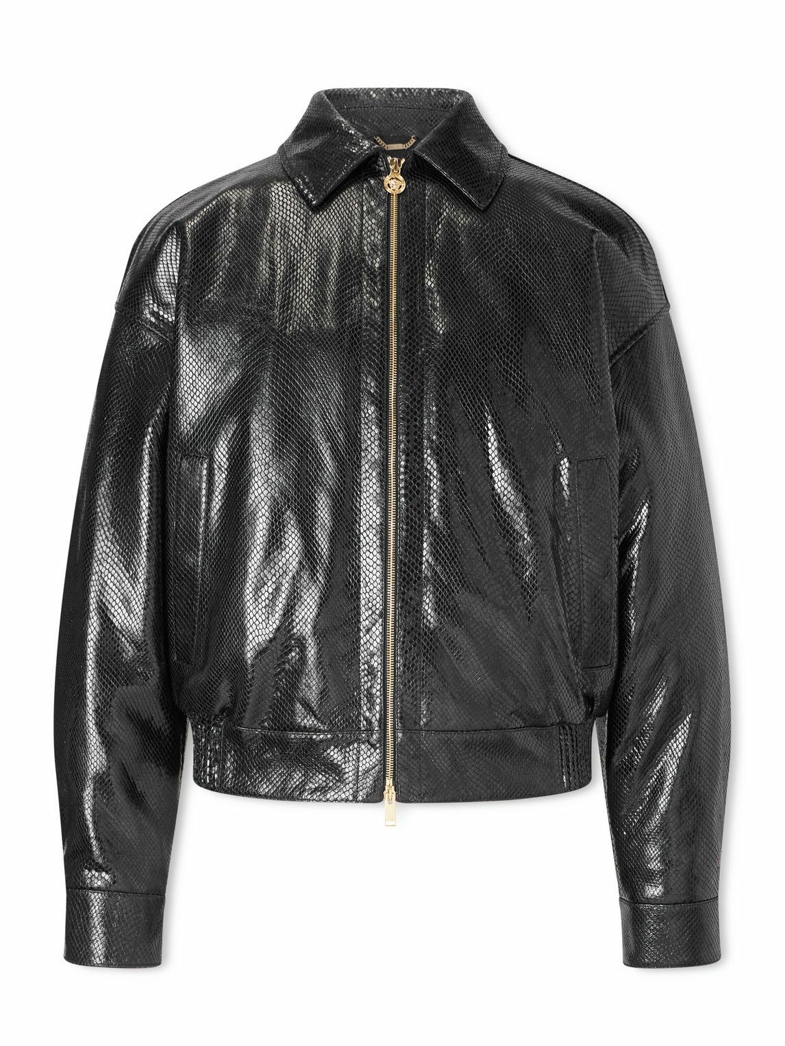 Versace Men's Down Jacket in Black Versace