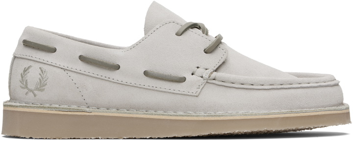 Photo: Fred Perry Taupe Meaden Suede Boat Shoes