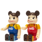 Medicom Peko-Chan & Poko-Chan Hello Version Be@rbrick - 2 Pack