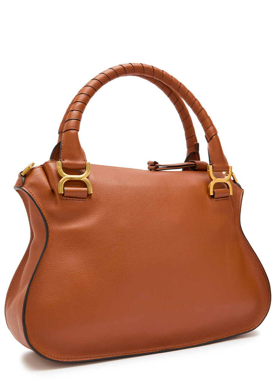 Chloe Marcie Medium Grained Leather Tote bag - Tan - One Size