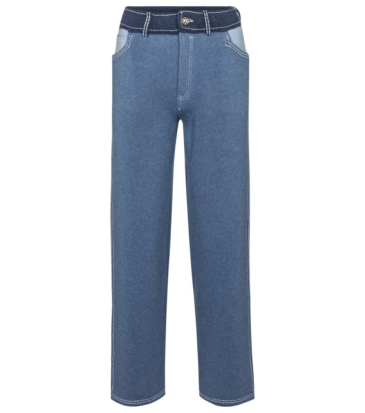 Photo: Barrie Cashmere and cotton wide-leg pants