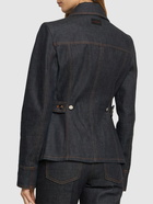 FERRAGAMO - Fitted Denim Shirt Jacket