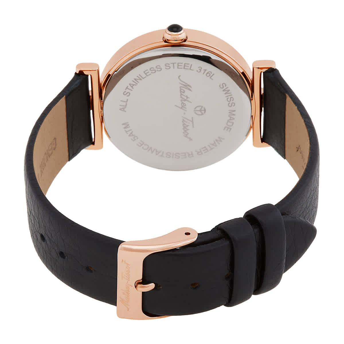 Mathey-Tissot Gaia Quartz Black Dial Ladies Watch D587QPN