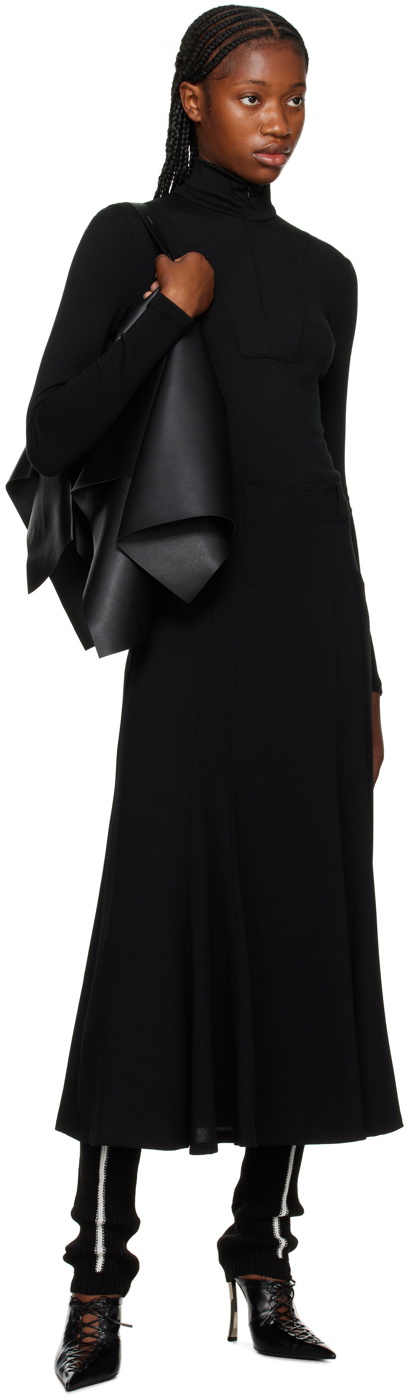 Maiden Name Black Laura Midi Skirt