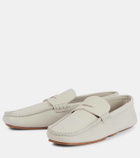 Khaite Billy leather penny loafers