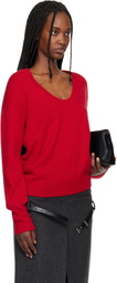 Commission Red U Neck Sweater