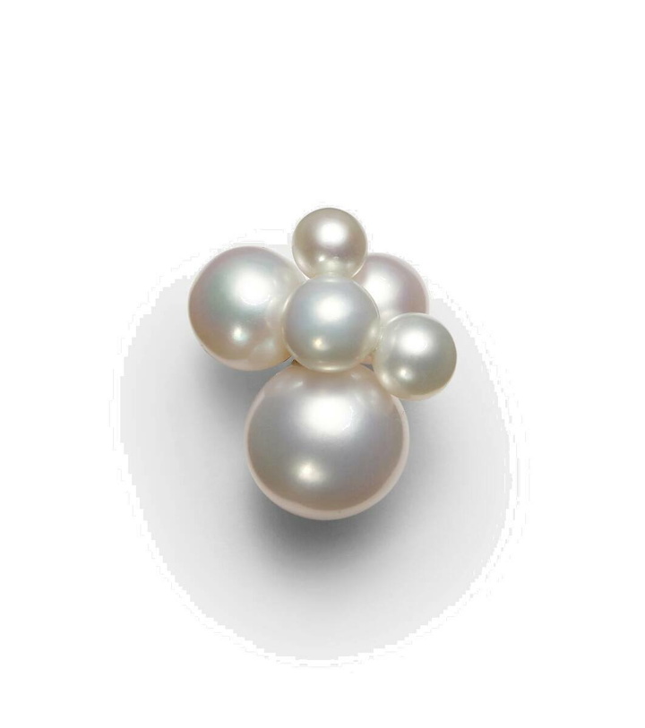 Photo: Sophie Bille Brahe Bise 14kt gold single earring with pearls