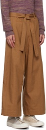 Naked & Famous Denim SSENSE Exclusive Brown Trousers