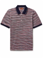 Missoni - Space-Dyed Cotton-Piqué Polo Shirt - Red