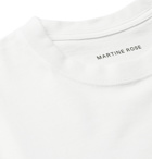 Martine Rose - Yes Logo-Print Cotton-Jersey T-Shirt - White