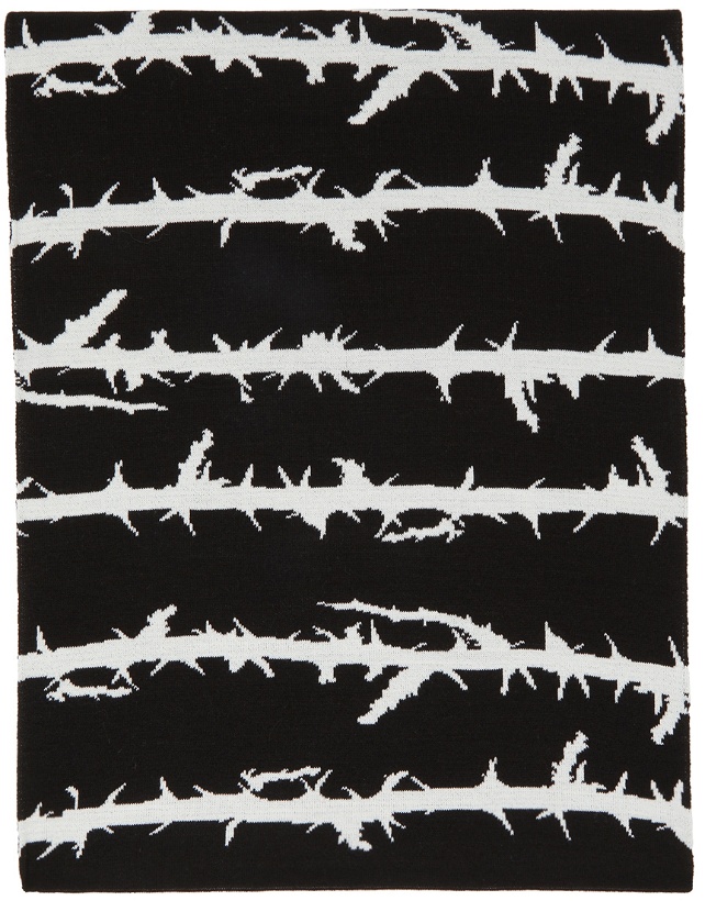 Photo: Undercoverism Black Barbed Wire Scarf