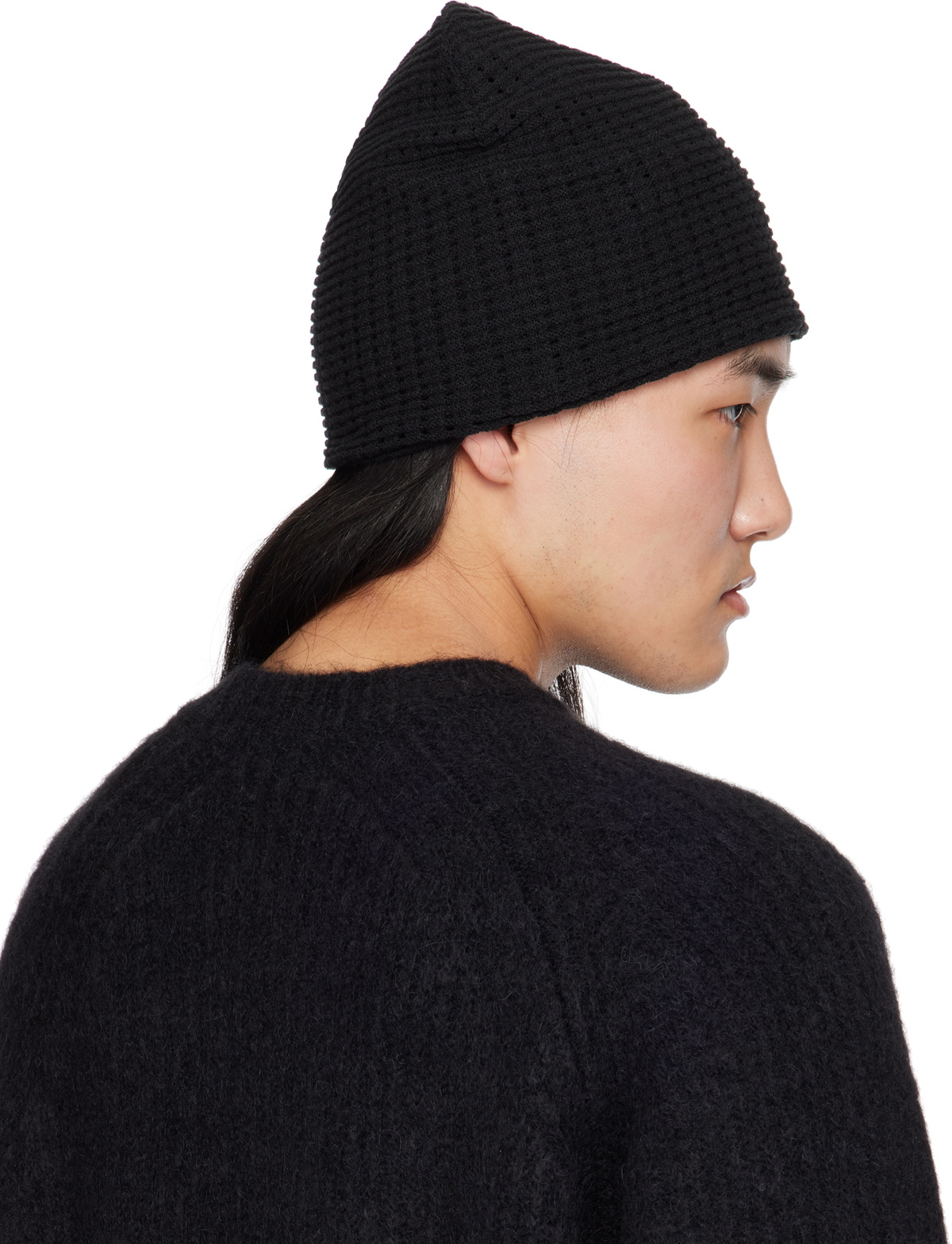 DEVOA Black Knit Beanie