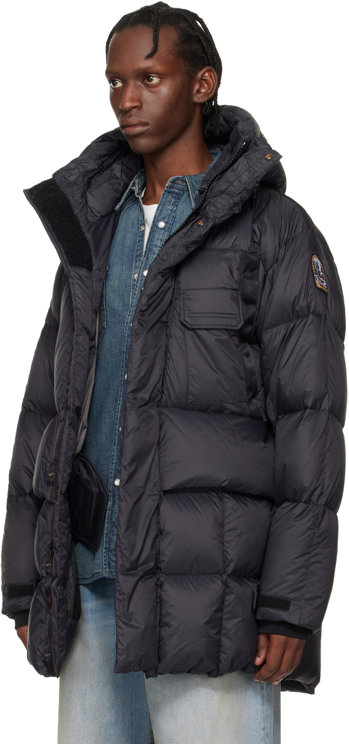 Parajumpers Black Bold Parka Hooded Down Jacket