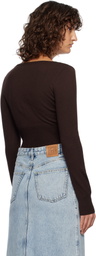 Staud Brown Sabrina Cardigan