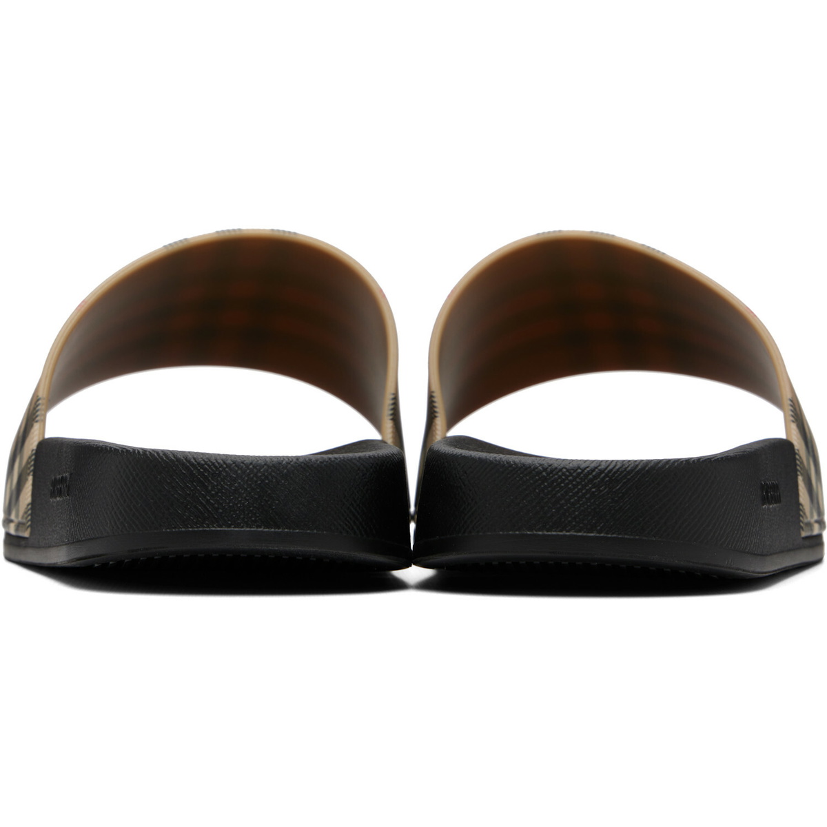 Burberry Beige Check Slides