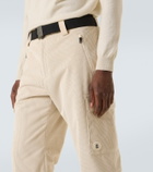 Bogner Corbin belted ribbed-knit ski pants