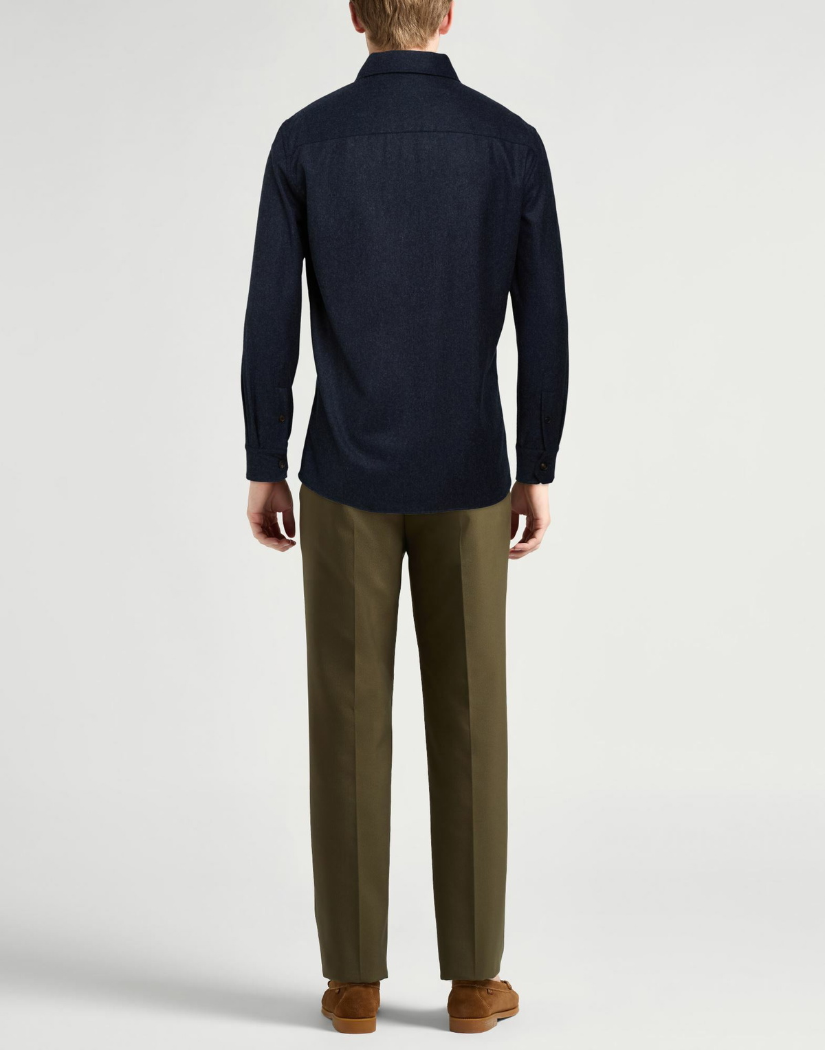 Brunello Cucinelli Mens Shirt Midnight in Blue