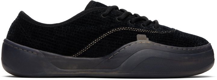 Photo: ERL Black Corduroy Coupe Sneakers