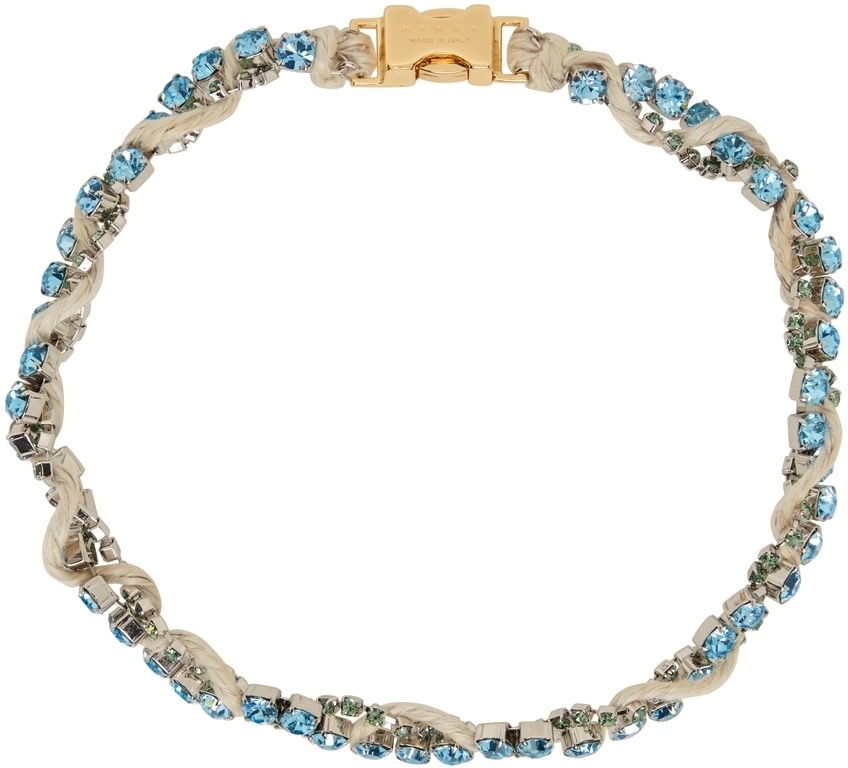 Marni Blue Braided Necklace