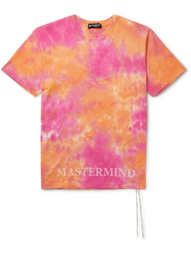 Photo: MASTERMIND WORLD - Tie-Dyed Printed Cotton-Jersey T-Shirt - Orange