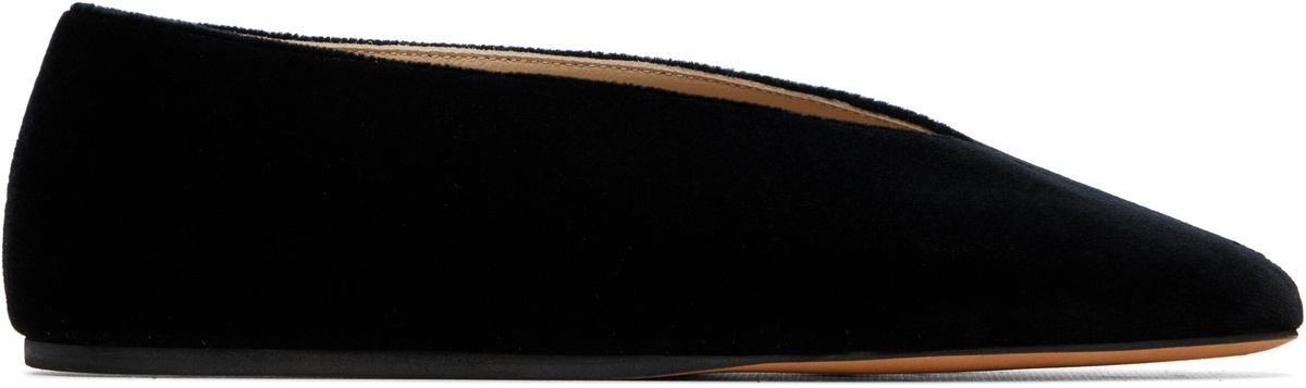 Le Monde Beryl Black Olympia Slipper Flats