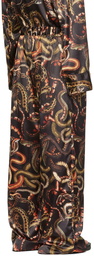 LU'U DAN Black Snake Pyjama Trousers