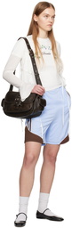 Kijun Blue & Brown Football Shorts