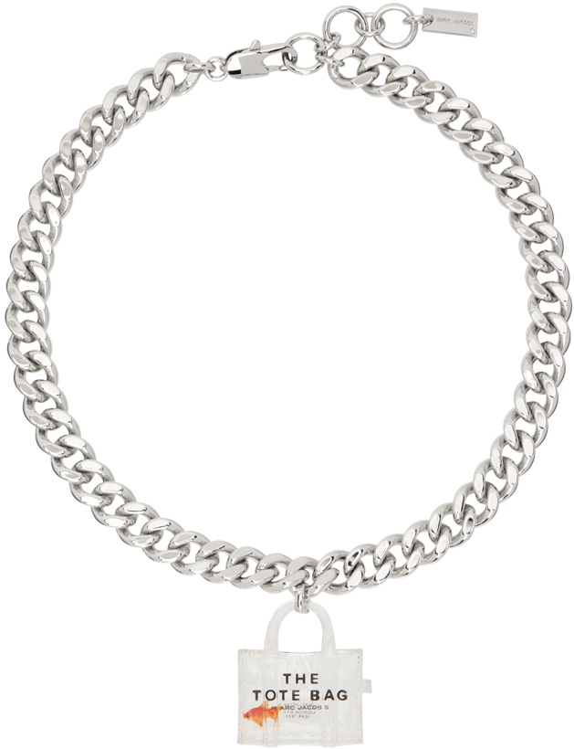 Photo: Marc Jacobs Silver 'The Tote Bag Goldfish' Necklace