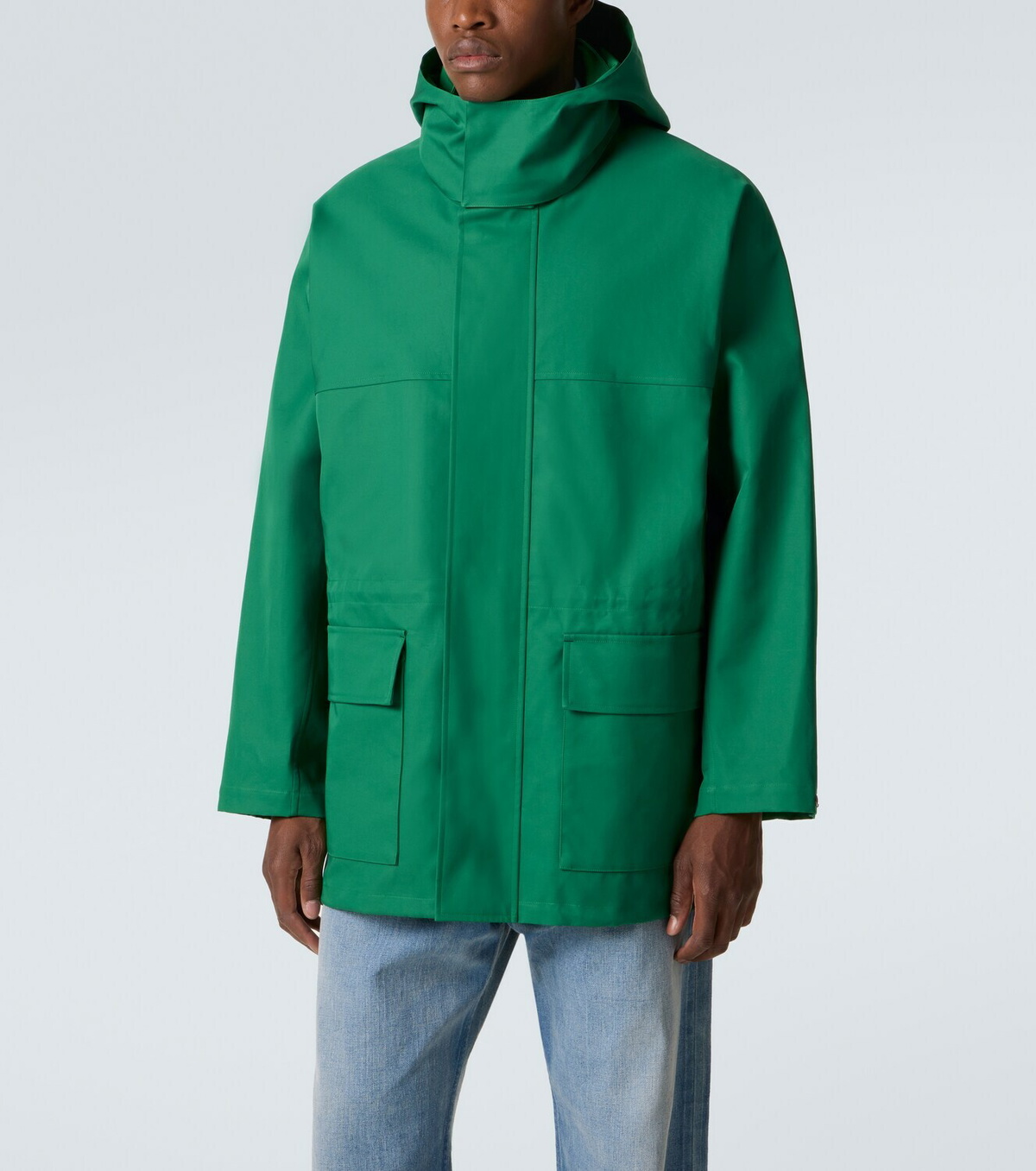 Auralee Hooded cotton gabardine jacket Auralee Auralee Hooded cotton gabardine jacket Auralee