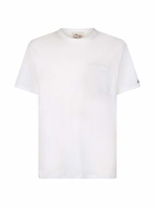MC2 Saint Barth Man Off-white Linen Jersey T-shirt Ecstasea With Pocket