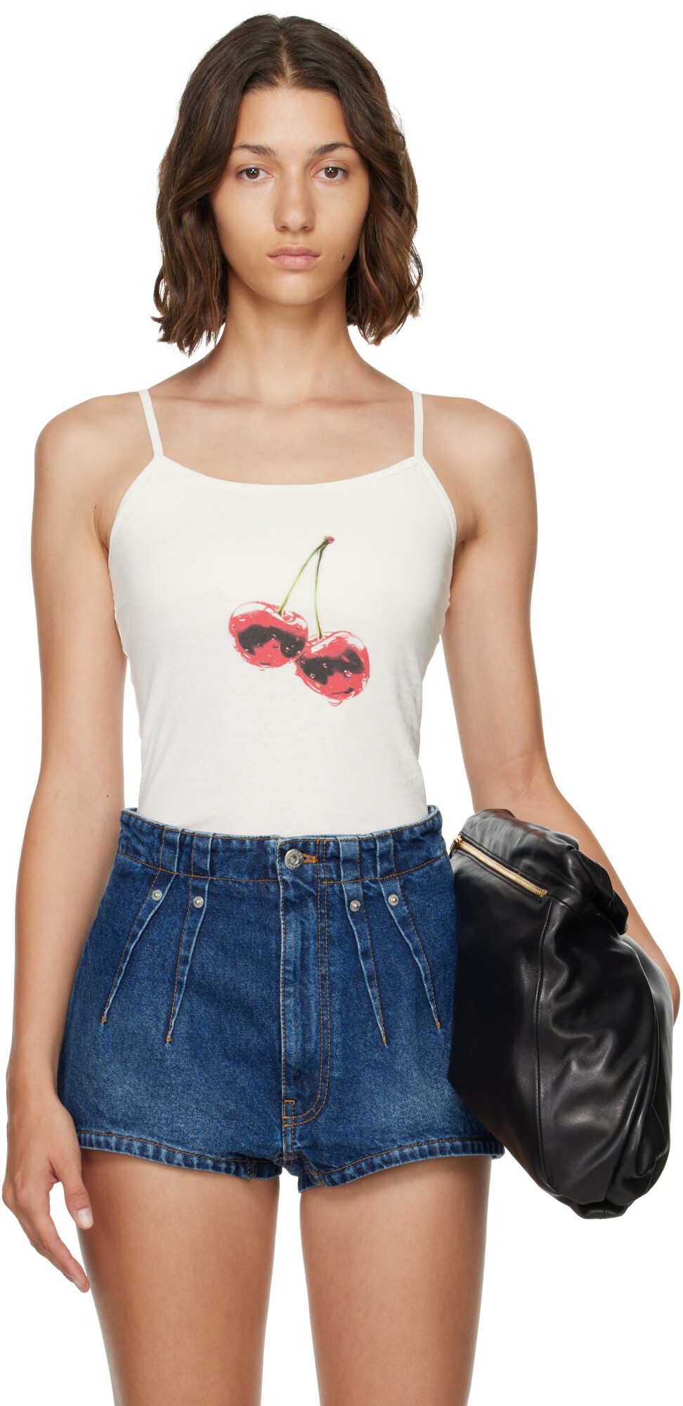 WILLY CHAVARRIA Off-White Cherry Cholita Camisole