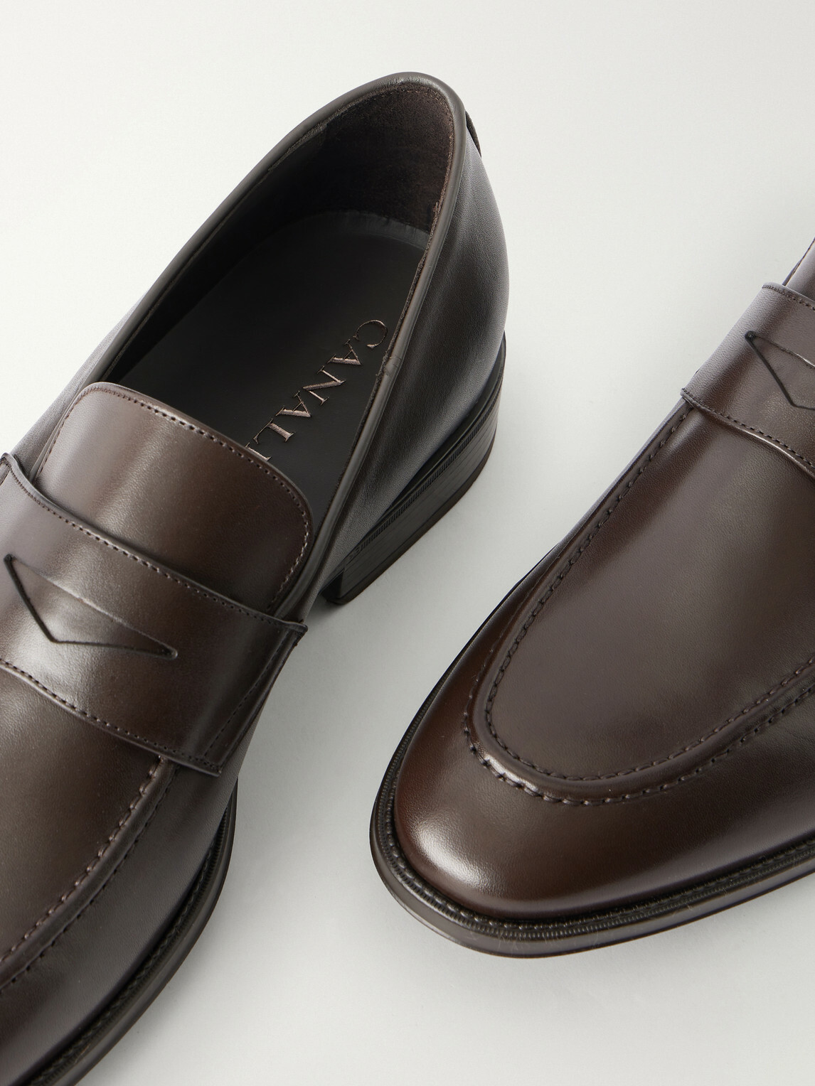 Canali - Leather Loafers - Brown