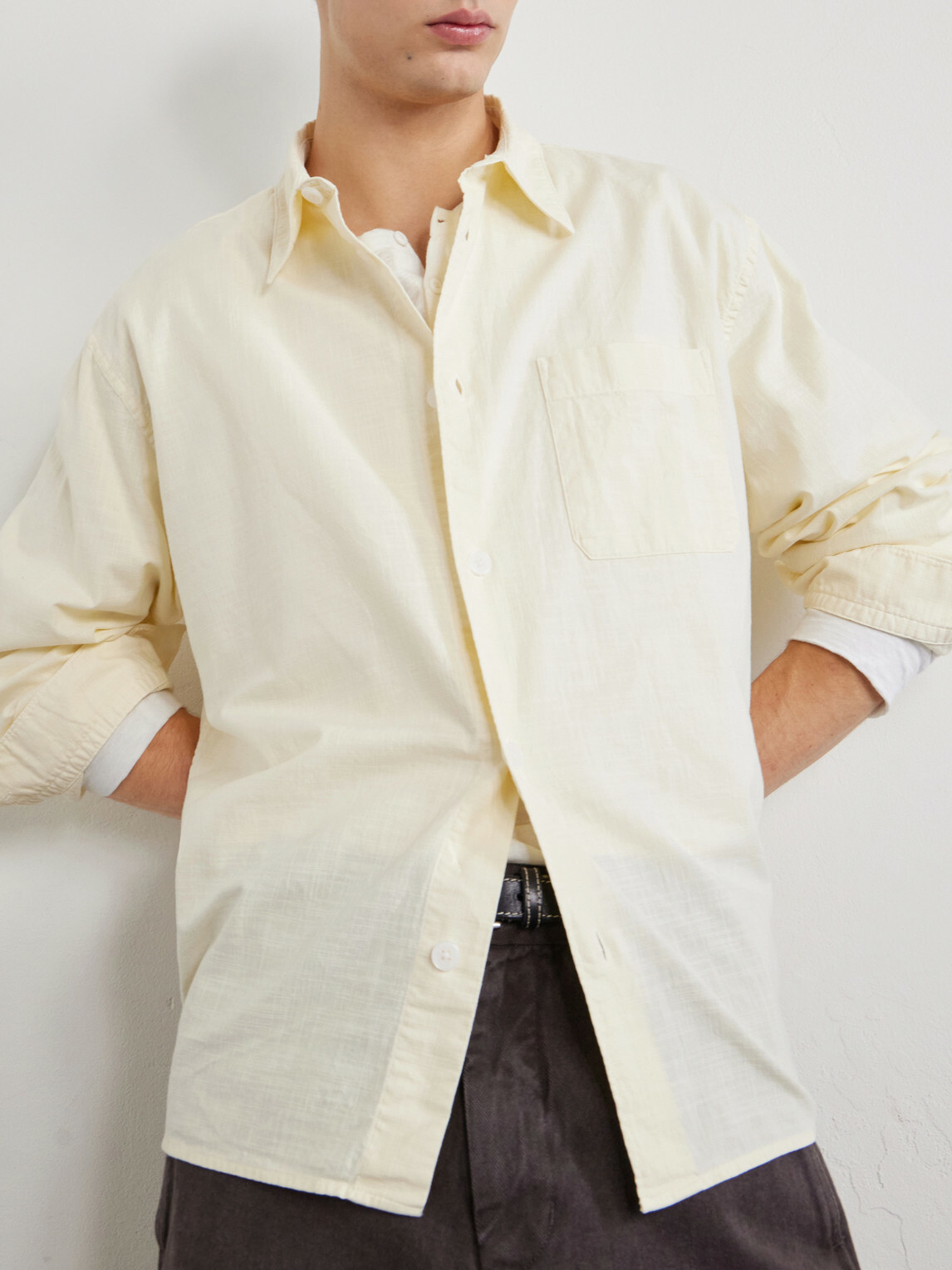FRAME - Cotton-Poplin Shirt - White