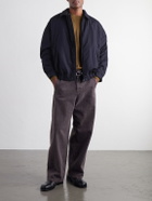 Casey Casey - Meaux Cotton and Linen-Blend Zip-Up Jacket - Blue