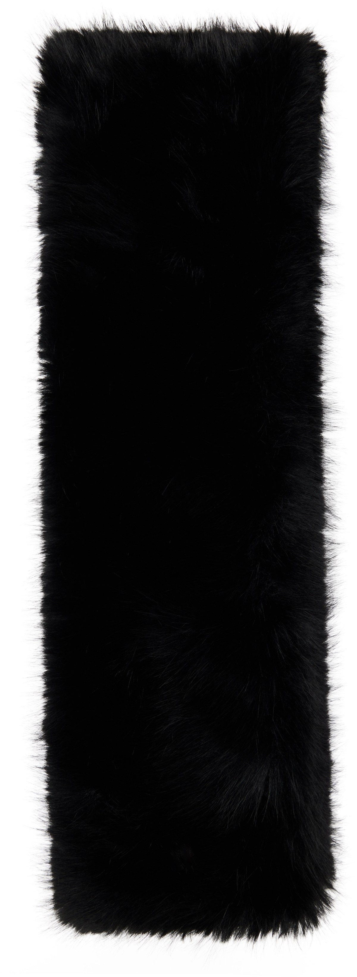 VAQUERA Black Faux Fur Scarf
