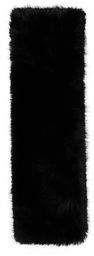 VAQUERA Black Faux Fur Scarf