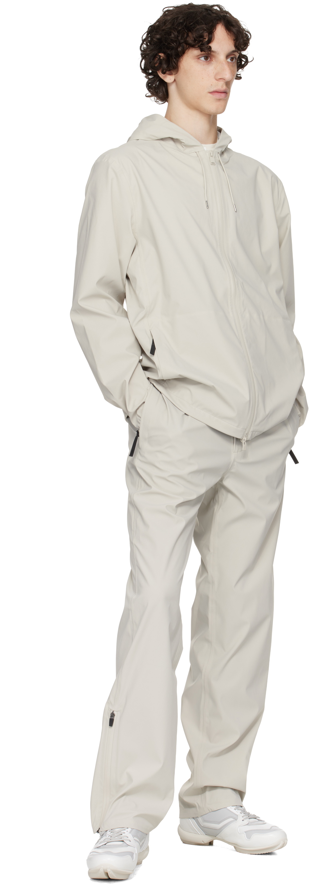 RAINS Beige Suva Hardshell Jacket