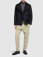 DSQUARED2 Felted Wool Blend Sailor Peacoat