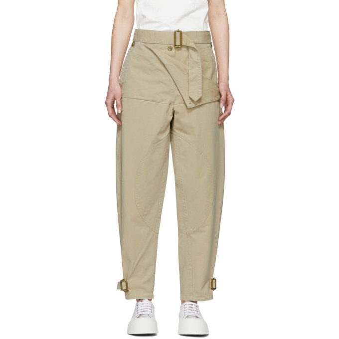 Photo: JW Anderson Beige Front Fold Utility Trousers