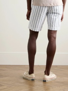 Incotex - Glanshirt Straight-Leg Striped Cotton Oxford Shorts - Blue