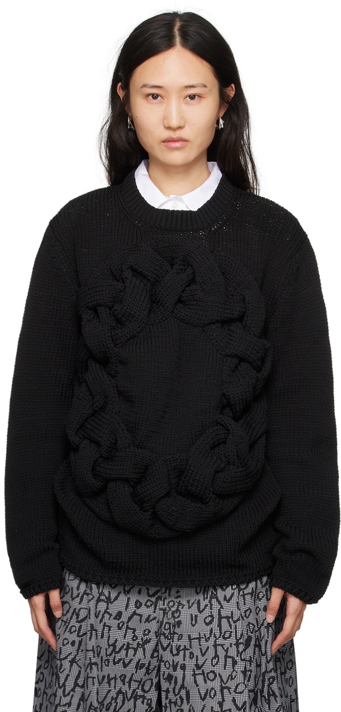 Photo: Comme des Garçons Homme Plus Black Crewneck Sweater